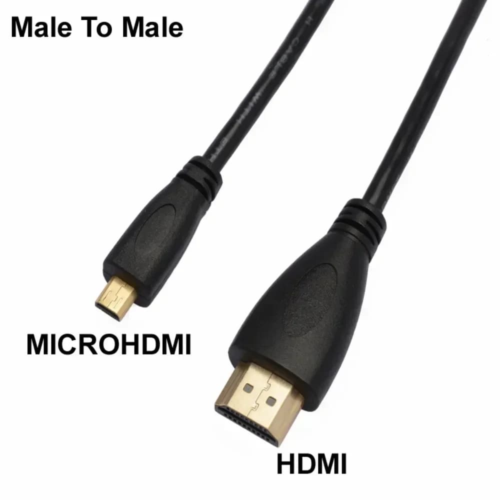 Audio Video Micro HDMI Cable Compatible Male-Maschio V1.4 M/M 1080p 1440p for HDTV PS3 XBOX 3D HDTV DTV