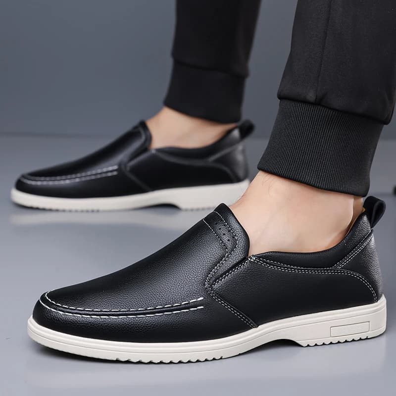 High Quality Men Casual Shoes Genuine Leather Men's Shoes Comfortable Flats Driving Shoes Outdoor Men Loafers Large Size 38-48