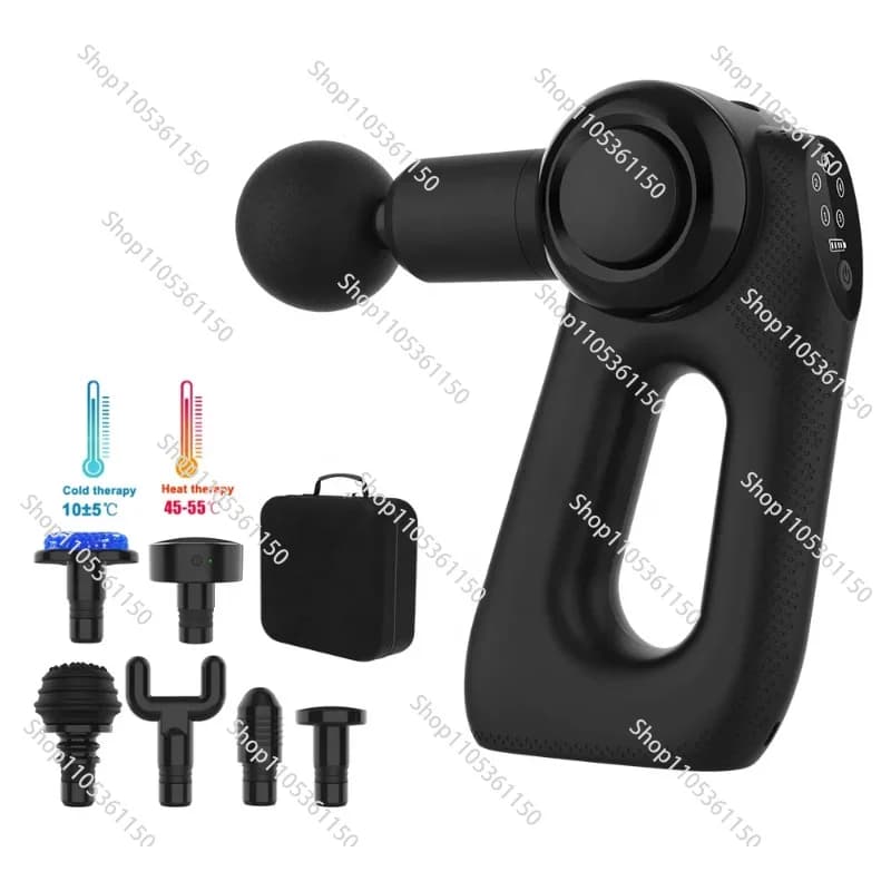 Electric Pulse Massage Gun Heating Fascia Muscle Relaxer Body Spinal Therapy Massager
