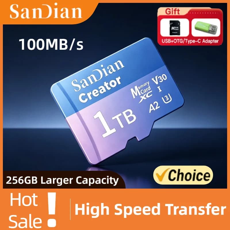 For Dash Cam Home Security Original Micro TF SD Card V30 U3 128GB 256GB High Endurance Full HD Video Recording