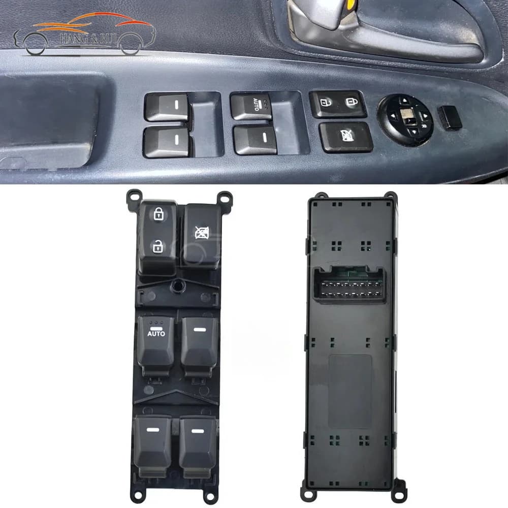 Interruttore Alzacristallo Elettrico Anteriore Sinistro Lato Guida 93570-1W155 935701W155 per Kia Rio Pride 2012-2015 (4 Porte)