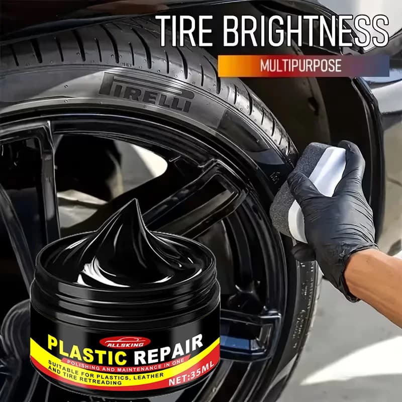 Crema Lucidante per Interni Auto 35ml, Restauratore per Cruscotto, Pelle e Plastica, Anti-invecchiamento, Protezione UV, Lucentezza Duratura, Agente Detergente
