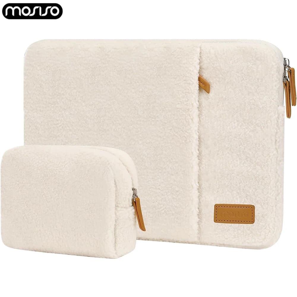 Custodia morbida per laptop in peluche per MacBook Pro 14 pollici M4 M3 M2 M1 HP Dell Acer Lenovo Custodia per notebook antiurto Custodia per PC carina