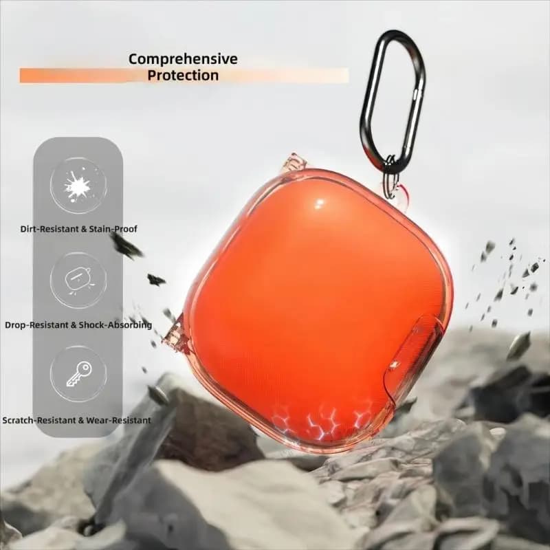Durability TPU Protective Case For Fit 2025 Headphones Cover Shell With Phone Stand Function And Carabiner Clip