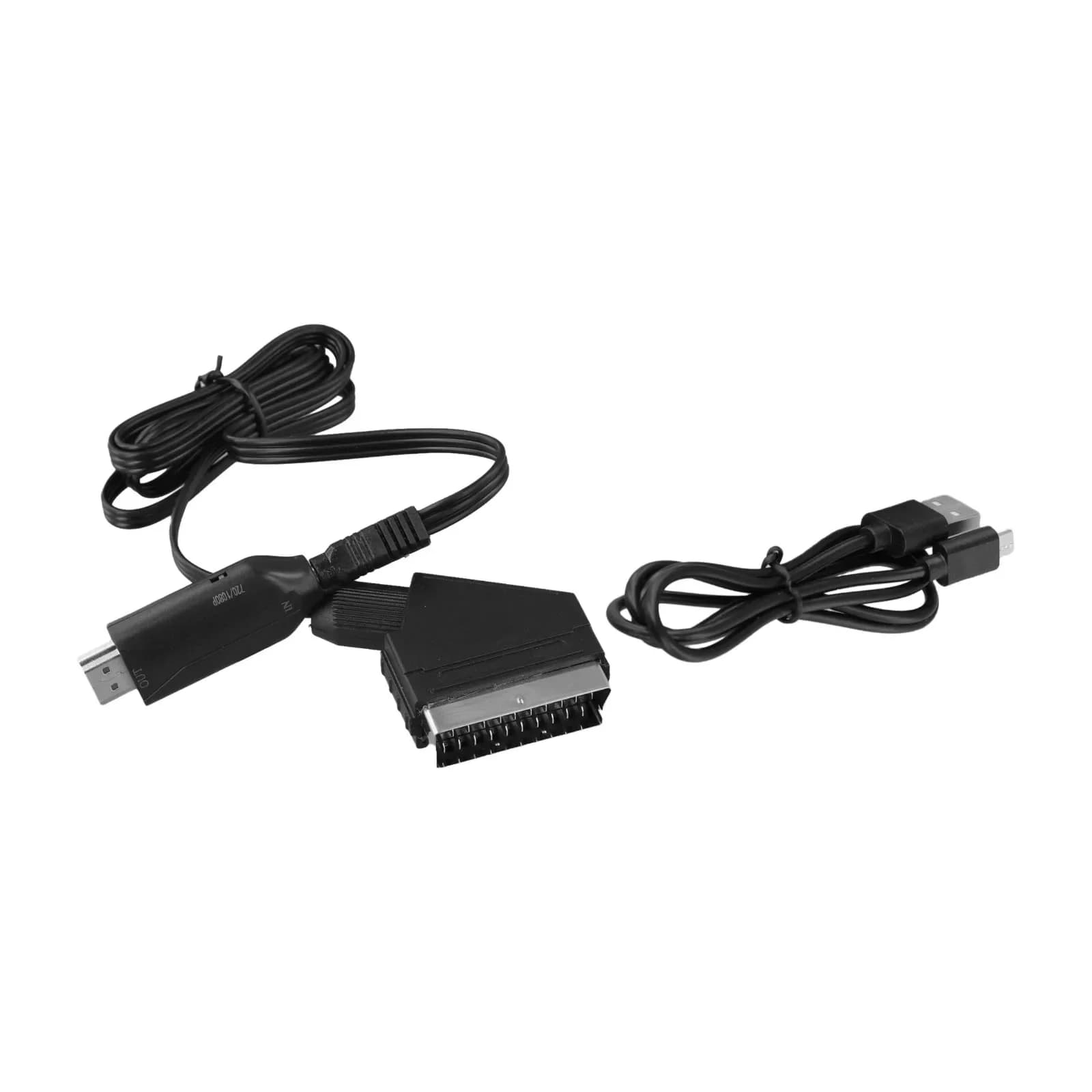 Materiale TPE per cavo convertitore da SCART a HD, lunghezza 100 cm, per connessioni fluide tra dispositivi di ingresso e uscita