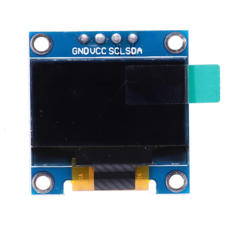 Modulo OLED 128x64 Pixel 3.3-5V I2C IIC Schermo OLED Autoluminoso per R3/Raspberry Pi/Mega/51 MCU/STIM 32
