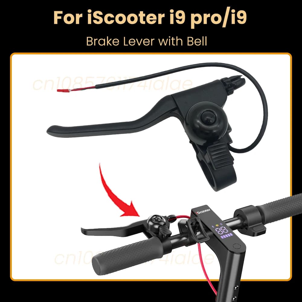 Leva freno sinistra con campana di ricambio per iScooter i9 pro Parte manubrio freno scooter elettrico per accessori scooter I9