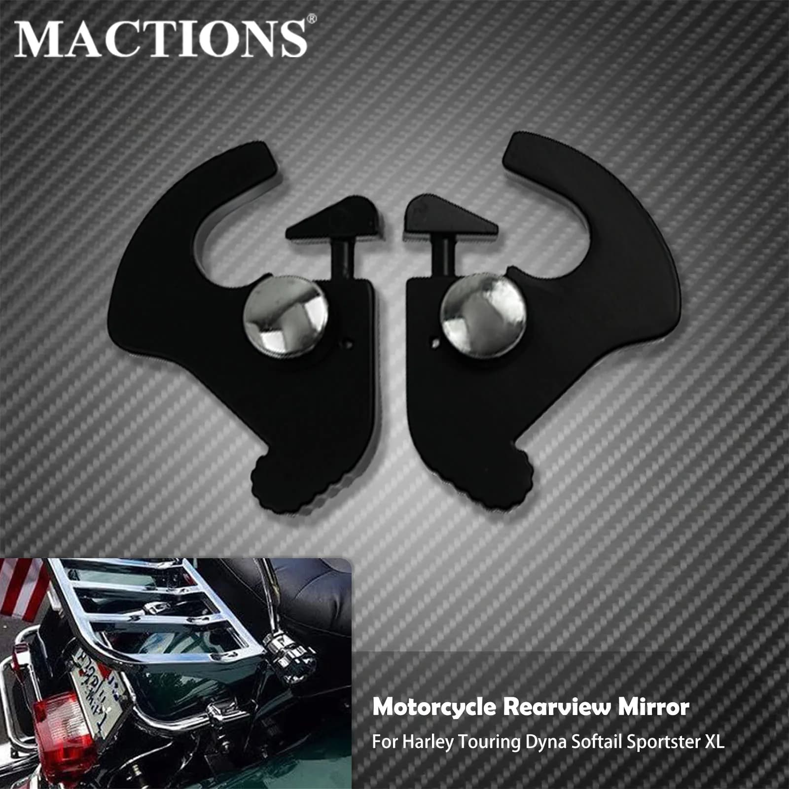 Schienale moto staccabile rotante Sissy Bar portapacchi chiusura chiusure clip per Harley Touring Sportster XL883 Softail