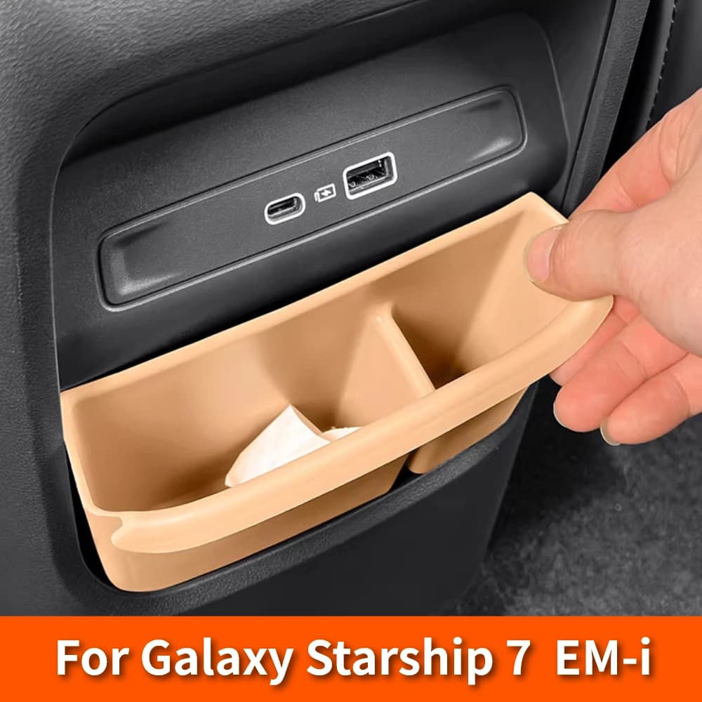 For Geely Galaxy Starship 7 Starray EM-i Rear Vent Storage Box Mat Car Trash Can Interior Modification Accessory