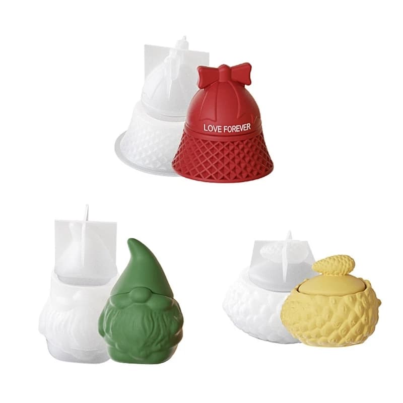 Christmas Resin Mold with Lid Jar Silicone Mould Jewelry Display Storage Box Molds DIYs Epoxy Resin Casting Dropshipping