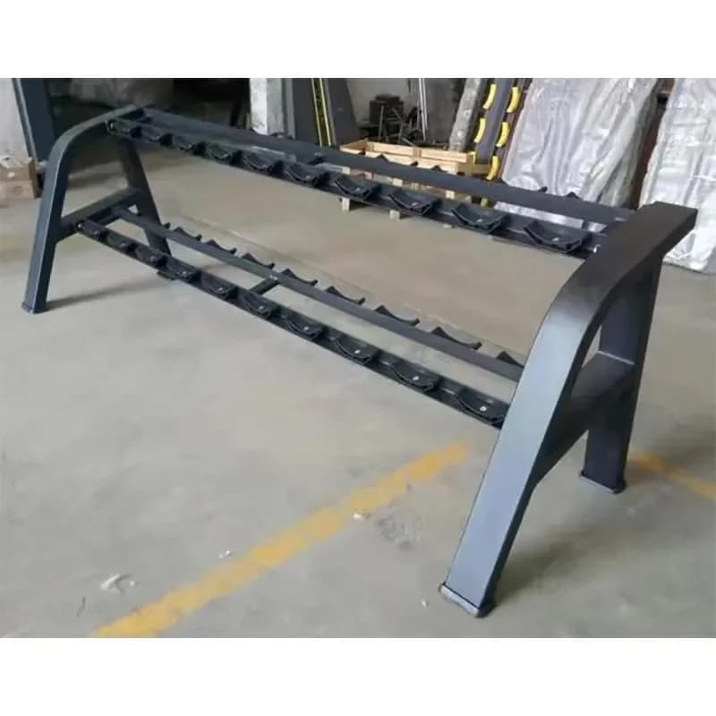 Rack Orizzontale Commerciale per Manubri, Accessorio Fitness Unisex Ideale per Allenamento in Palestra Domestica
