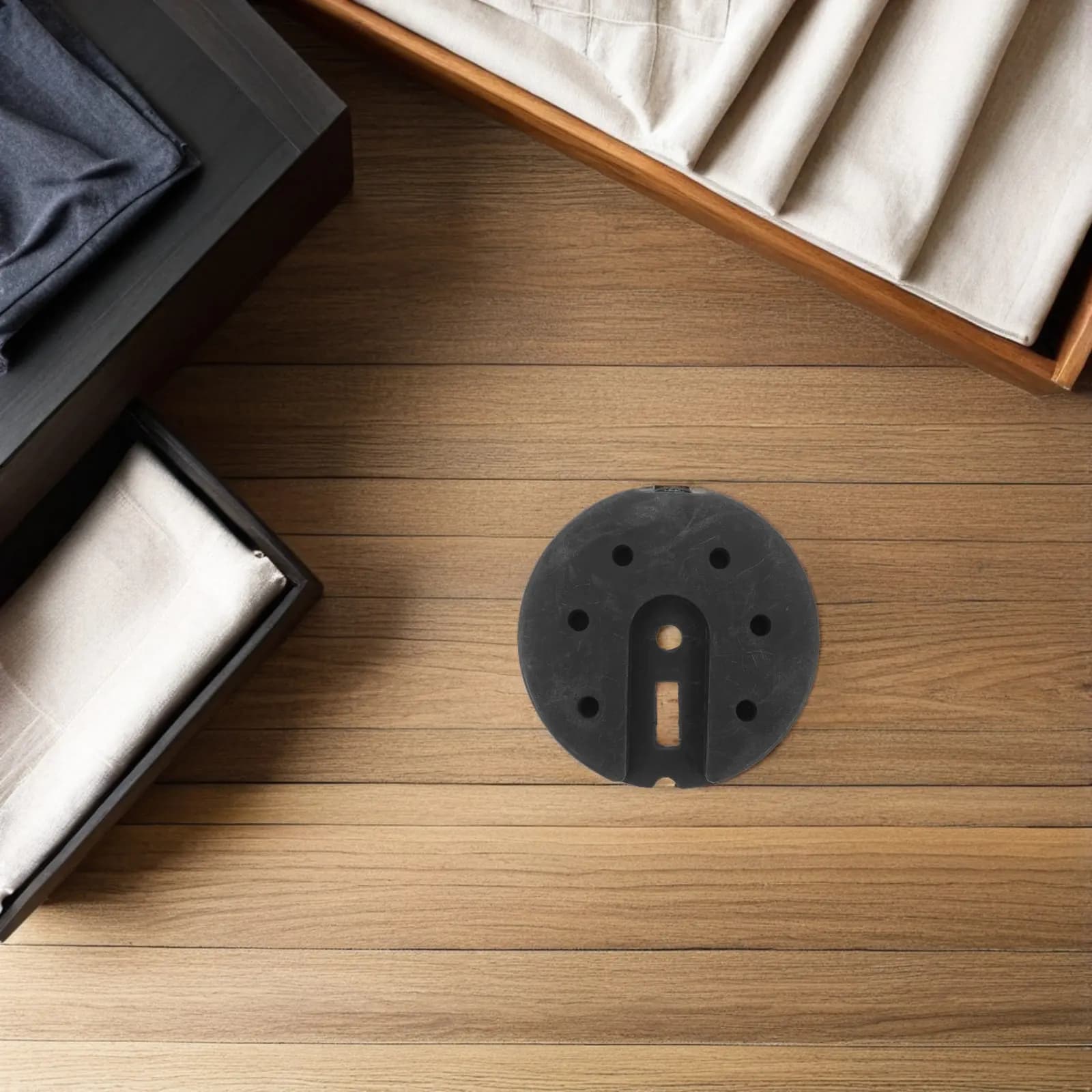 Base per Lampada da Terra con Piastra Pesante, Supporto Stabile in Plastica Resistente, Ricambio per Lampada da Scrivania Fai-da-te, Portalampada con Base Rotonda