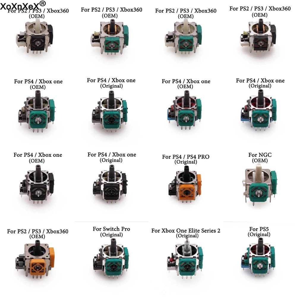 1 pz 3D Manopole analogiche stick Joystick Stick Modulo Rocker Per Xbox ONE Controller Xbox360 Per PS2 PS3 PS4 PRO NGC