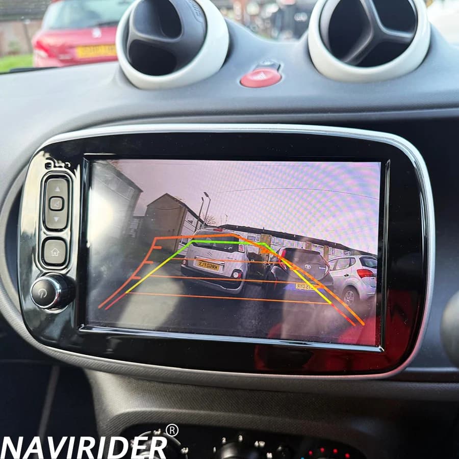 Navigatore multimediale per auto RHD da 8 pollici per Benz Smart 453 Fortwo 2014-2020, schermo radio GPS Bluetooth Android Auto Carplay