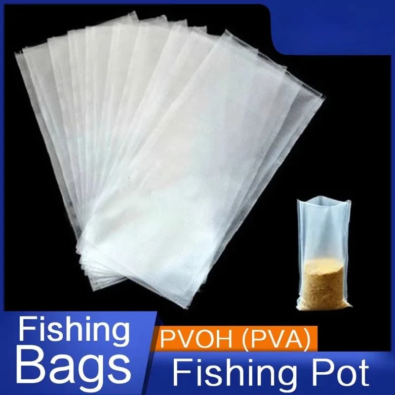 50 pezzi PVA rete per pesci solubile in acqua esca per carpa rete per attrezzatura da pesca per attrezzatura da pesca alla carpa