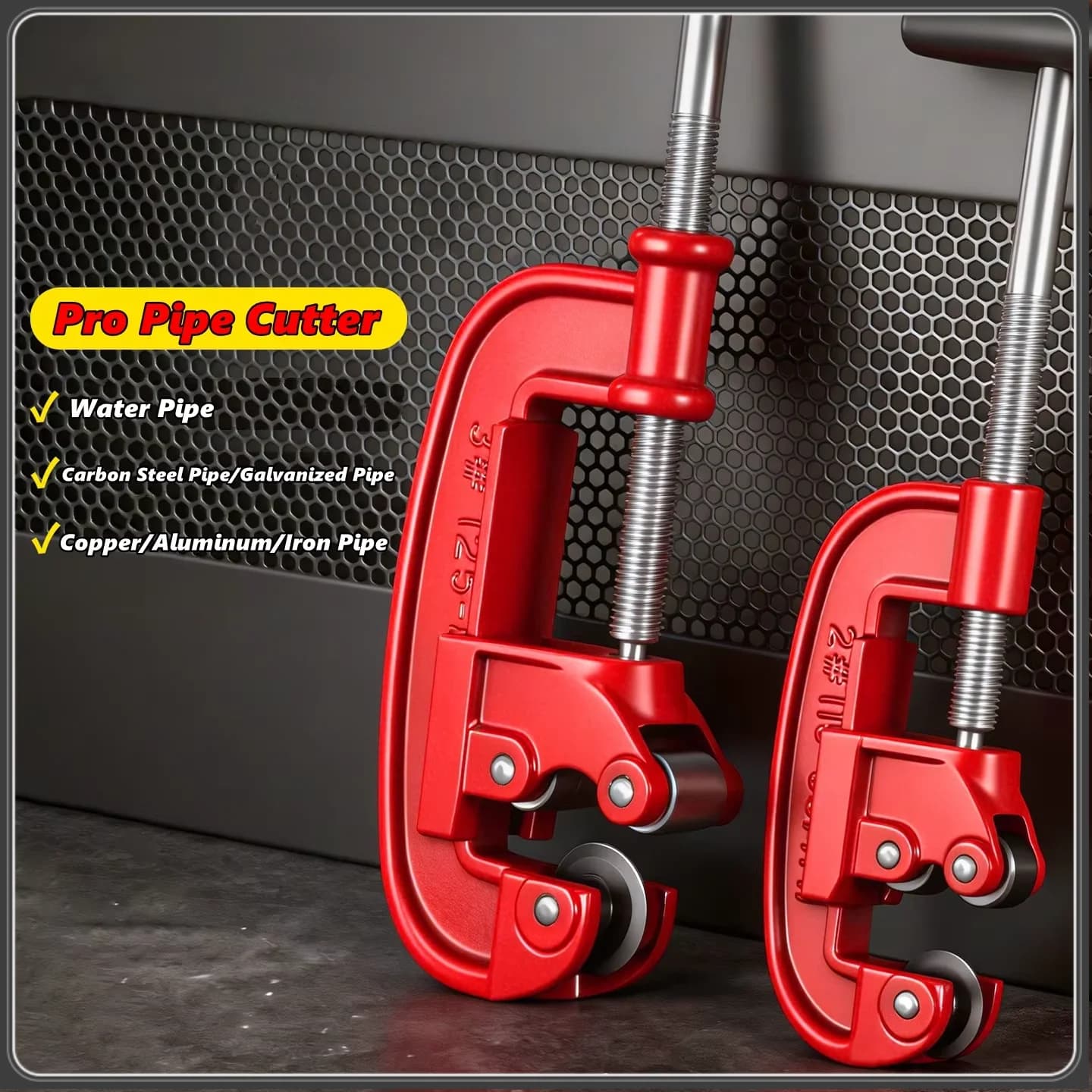 15-50mm Carbon Steel Tubing Cutter Stainless Steel Aluminum Copper Vinyl Brass Pipes Tube Cutter Scissor Cutting Tool