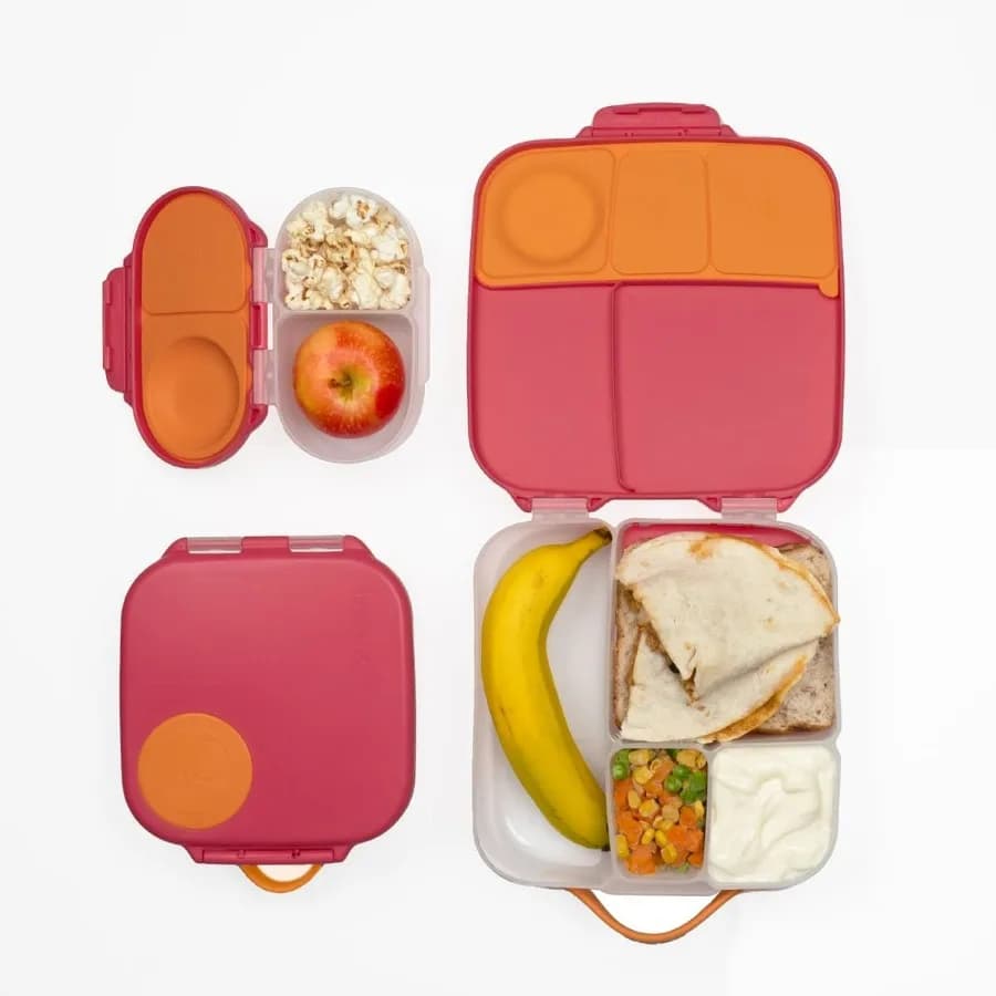 Contenitori per pranzo e snack per bambini. Il set da 3 confezioni include una scatola per il pranzo Bento oversize abbinata, mini scatole per pasti per bambini e bambini piccoli. Sc