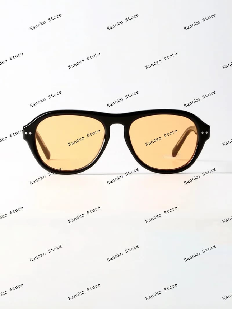 Retro sunglasses with large frame, oval, fashionable, covering face, nylon, UV resistant