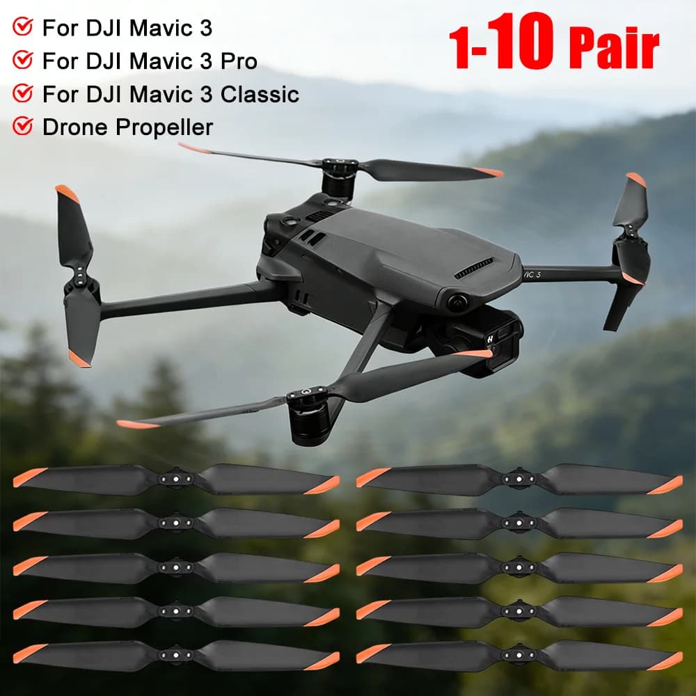 1-10 Paia di Eliche 9453T Read for drones, Gym for DJI Mavic 3/Mavic 3 Pro/Mavic 3 Classic