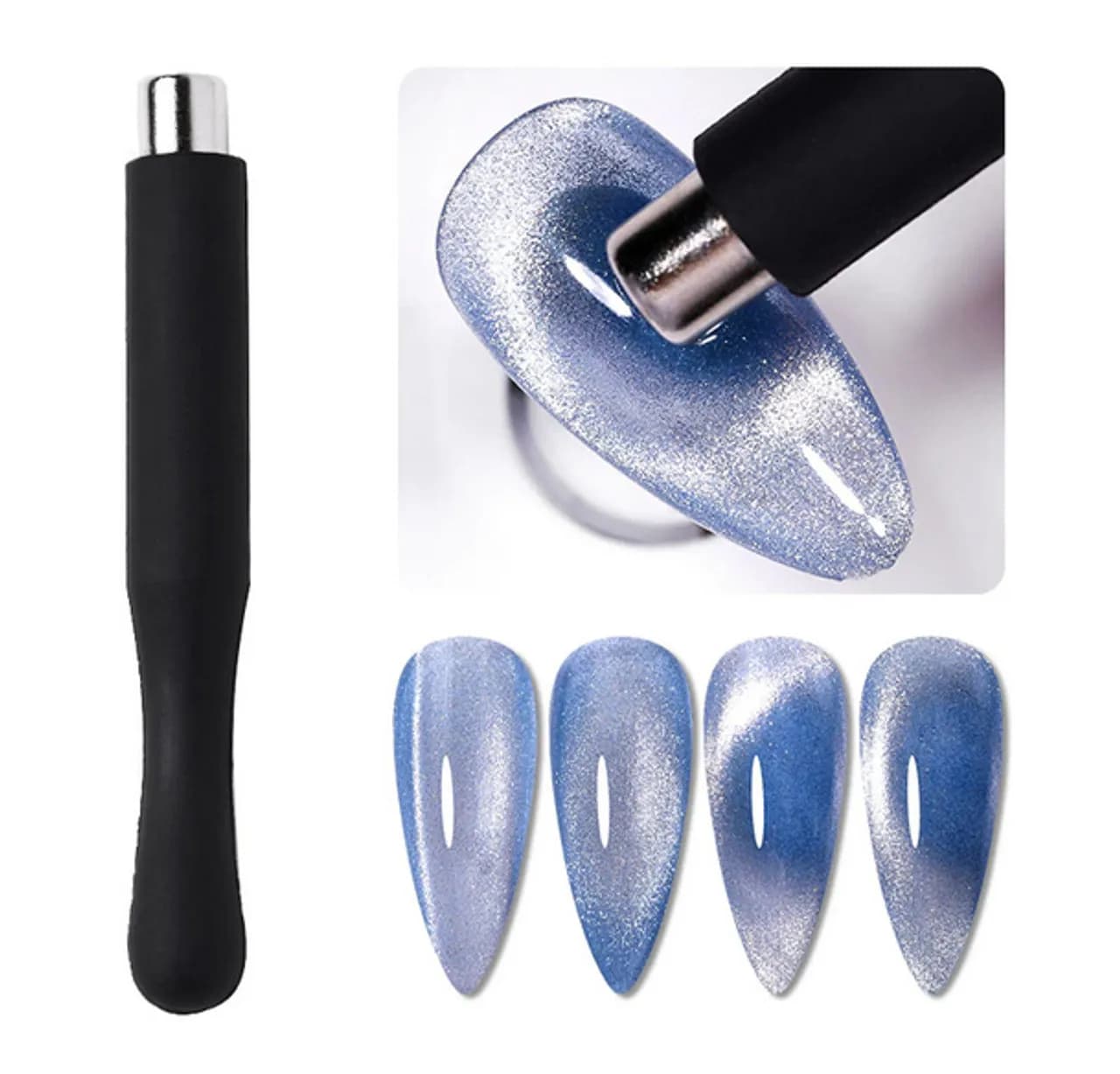 Set 1/12 pieces Tools for nail art Cat Eye Magnetic round magnet for nail polish gel Cat Eye Magnetic for nail polish gel Cat Eye