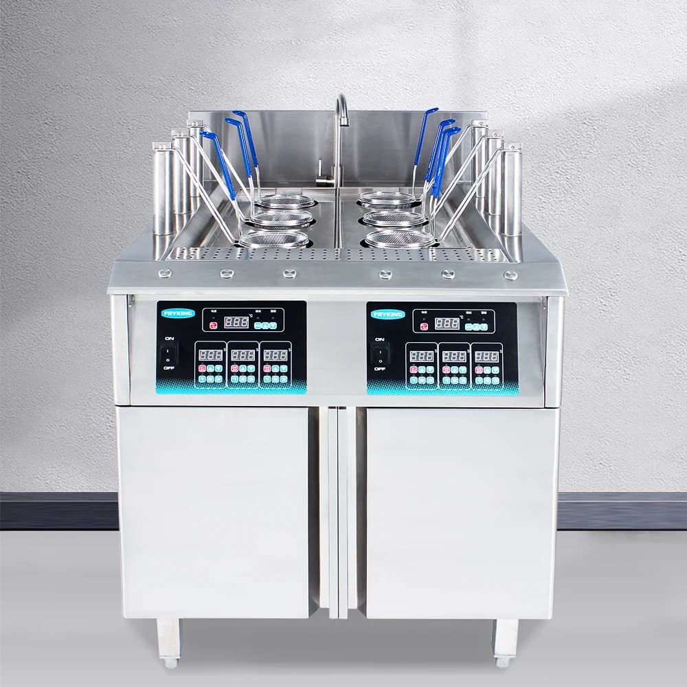 Macchina per caldaia elettrica per noodle con sollevamento automatico di vendita caldo per pasta Ramen per attrezzature da cucina