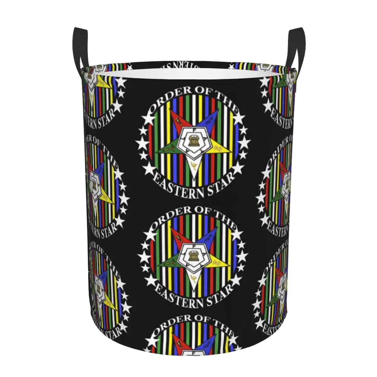 Custom Oriental Star Hoop Lingerie Basket OES Foldable Dress Basket For Sister For Baby Toy Bag