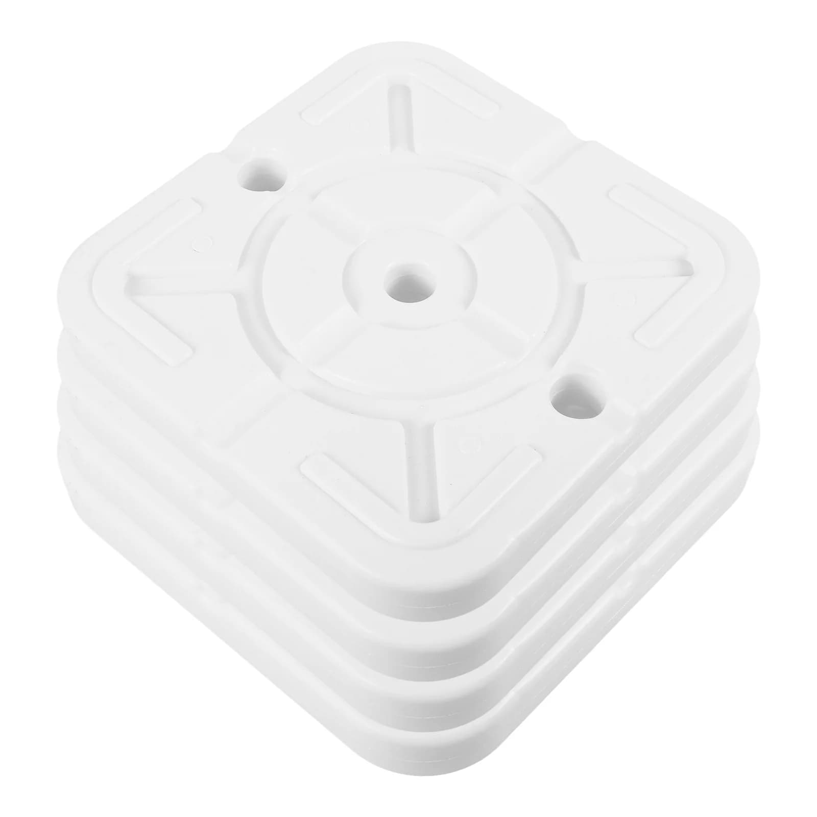 4 pcs base for parasol door balloon weights canopy weights for tents column spikes arc water injection white padding durable