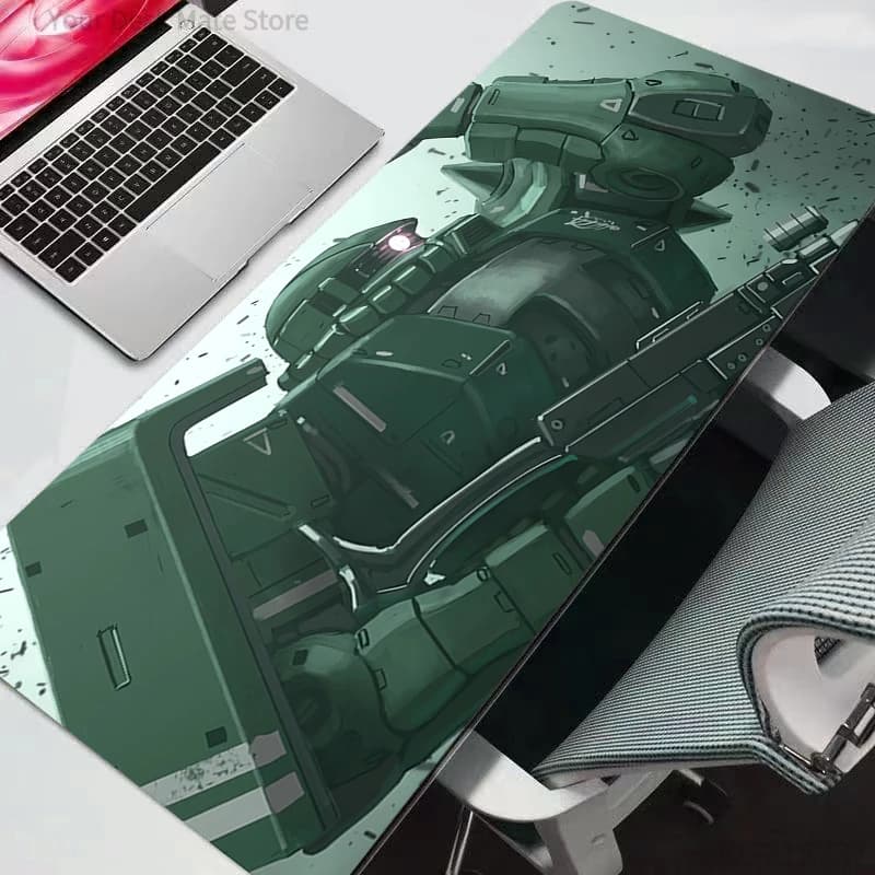 Tappetino per Mouse Grande, Stile Mobile Suit Gundam, per Ufficio e Gaming, Compatibile con Tastiera e Laptop