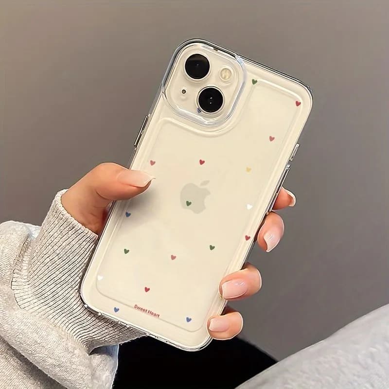 Custodia Protettiva Trasparente Colorata per Apple iPhone 14 13 12 11 XS XR X 8 7 Mini Plus Pro Max SE Series