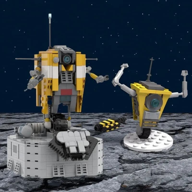 MOC Idea Personaggi del gioco Claptraped CL4P-TP Robot rumoroso Building Blocks Modello FAI DA TE Assemblaggio per bambini Giocattoli Regalo di compleanno del ragazzo