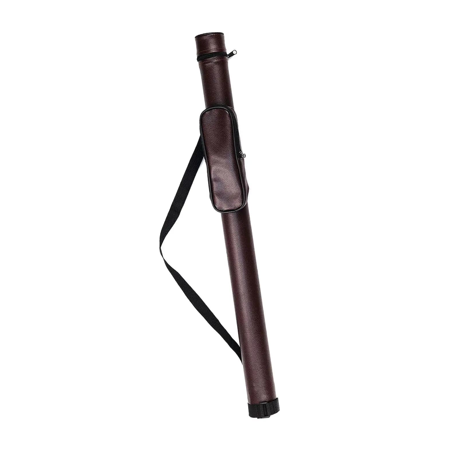 PU Leather Pool Cue Case Semi Circular Design Soft Billiard Cue Protector Bag for Snooker Accessories