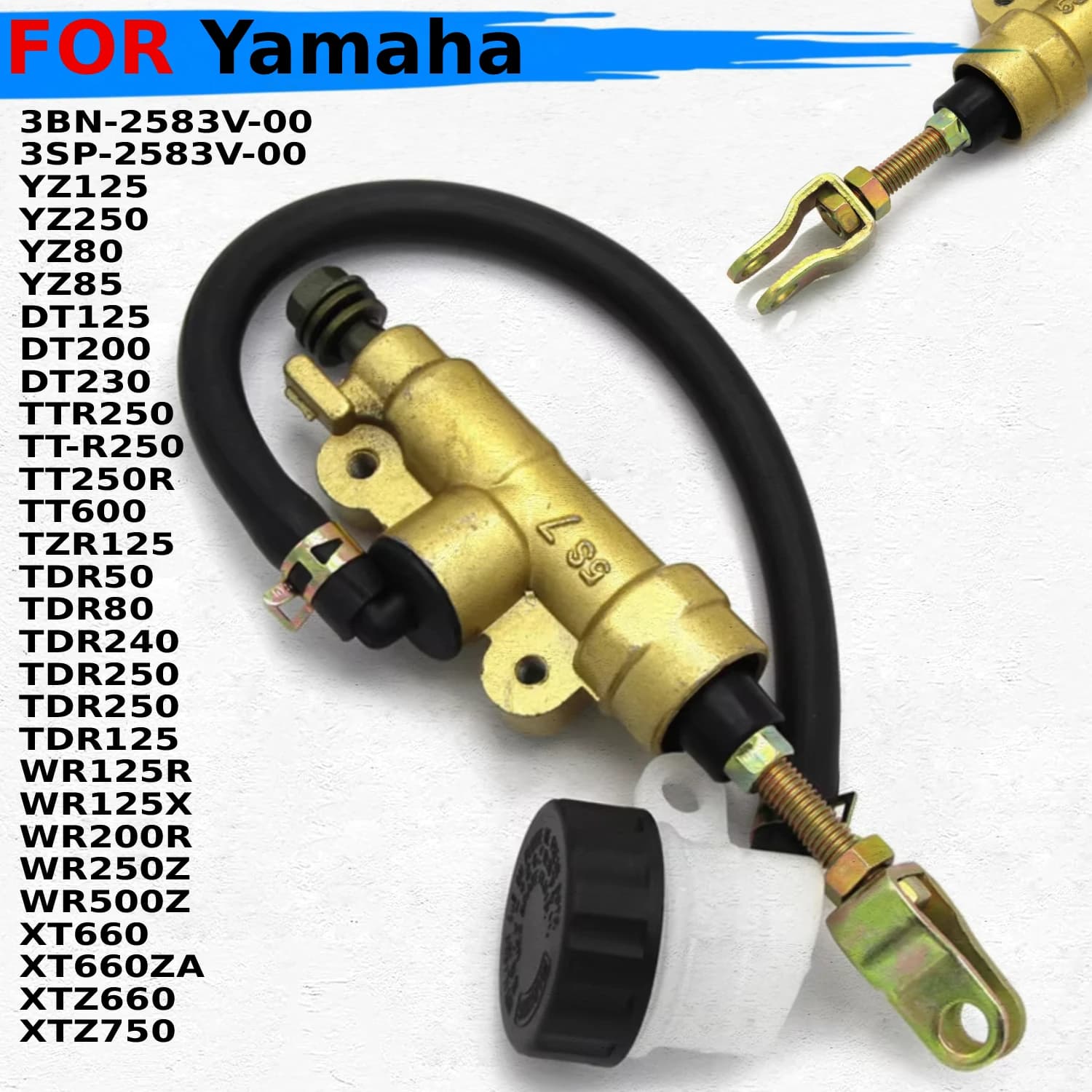 Pinza posteriore Pompa Freno Per Yamaha TT600 TT600R XT660 XT660ZA XTZ660 DT230 TDR240 TDR250 WR500Z XT660ZA 3BN-2583V-00
