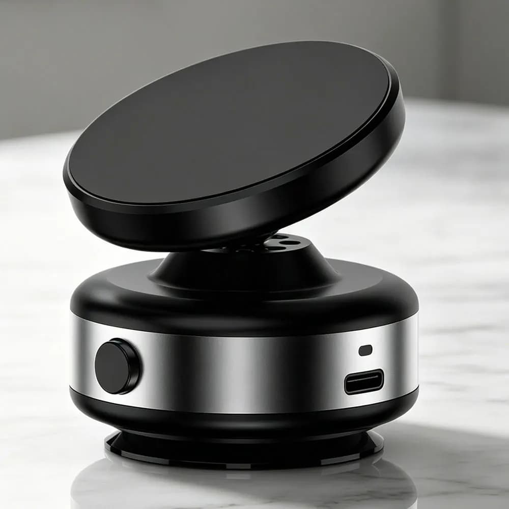 Desktop Magnetic Phone Holder 360° Rotatable Vacuum Car Dashboard Stand For iPhone 17 15 14 13 Samsung Xiaomi Cellphone Bracket