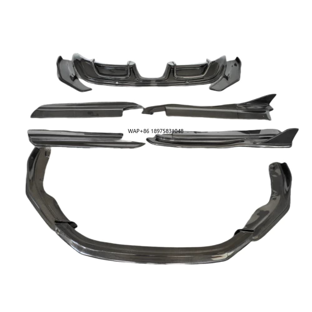 Genuine High Quality Carbon Fiber Body Kit for 718 Boxster Cayman A-Style Front Lip Rear Diffuser Side Skirt