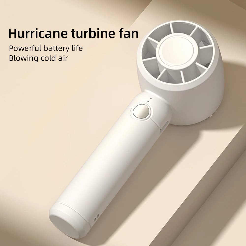 Mini ventilatore elettrico Ventilatore portatile ricaricabile USB Dispositivo di raffreddamento dell'aria portatile per l'home office all'aperto