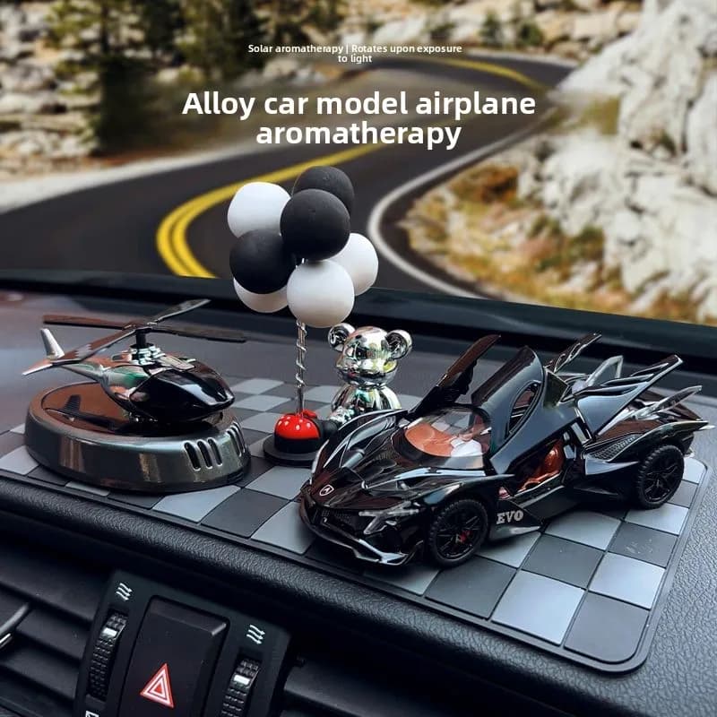 Solar Airplane Car Decoration Hanging ornament Deodorant for environments with creative fragrance for women and men