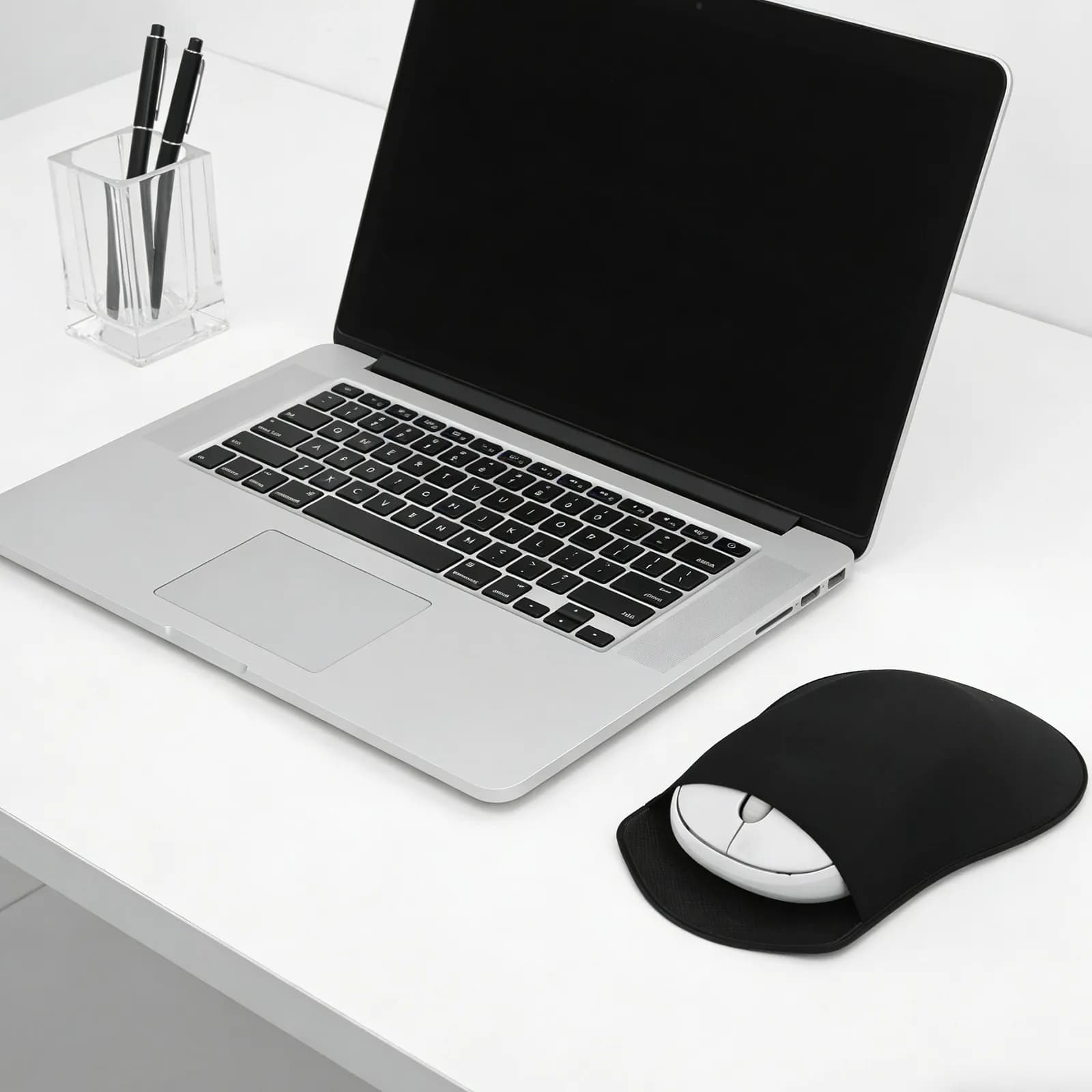 2 Pezzi Custodia Elastica Autoadesiva per Mouse, Borsa Protettiva per Mouse Wireless da Viaggio e Ufficio