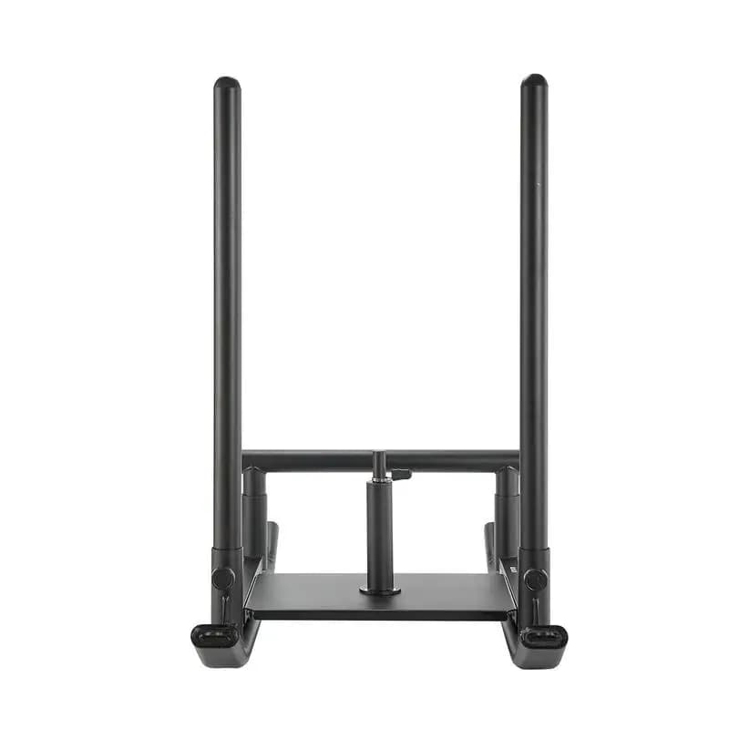 Weight sled, power sled, strength training sled for improving speed in athletic exercises, fitness equipment with handle, compatible with 25/51 mm weight plates, black