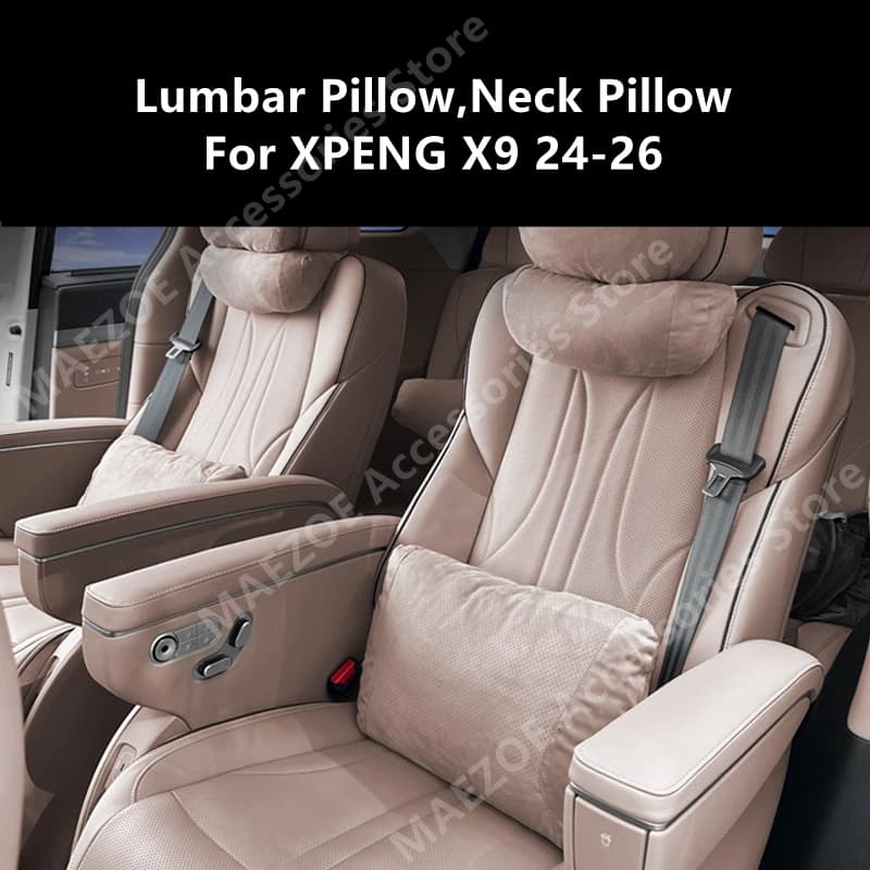 Cuscino Lombare, Cuscino per il Collo, Cuscino Protettivo per il Collo per XPENG X9 24-26, Accessori Interni per Modifica Auto