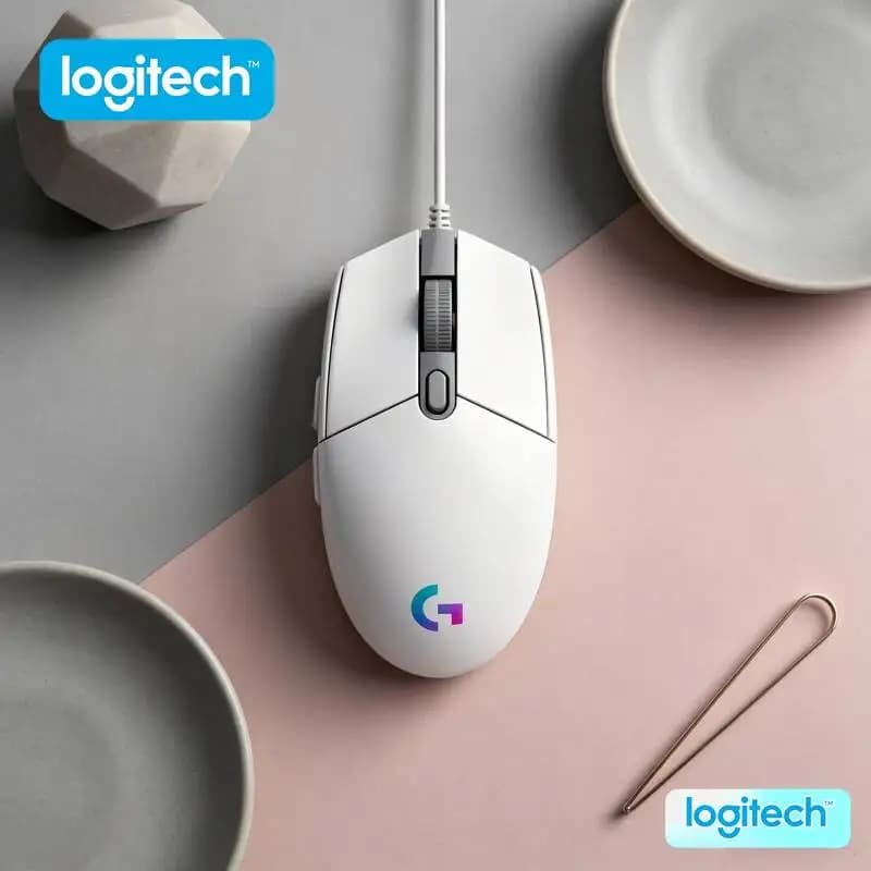 Mouse da Gaming Cablato Logitech G203 con Illuminazione RGB, 8000 DPI Regolabili, 6 Pulsanti, Polling a 1000Hz, Leggero 85g, Resistente