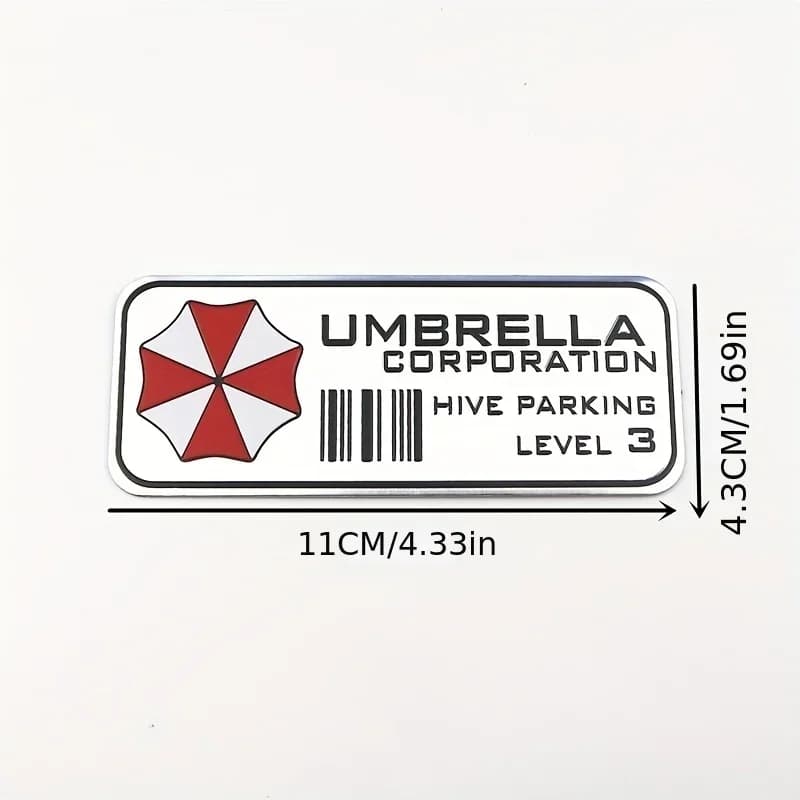 1PC Classic Motorcycle Decalcomania Ombrello Corp Hive Parking Level 3 Wall decal Waterproof for Casco Bike Decoration