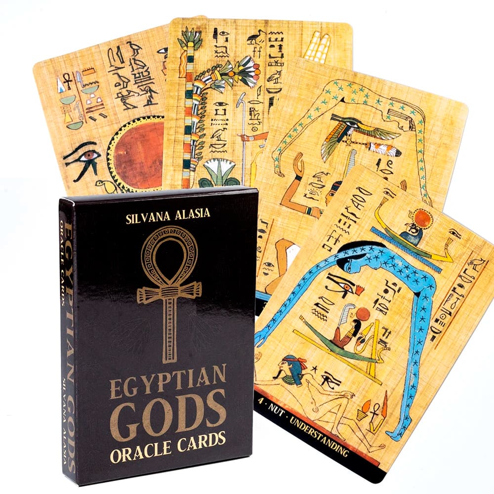 Carte Oracle degli dei egiziani di Silvana Alasia 36 carte deck ancient The Romantic Faery Oracle Tarot