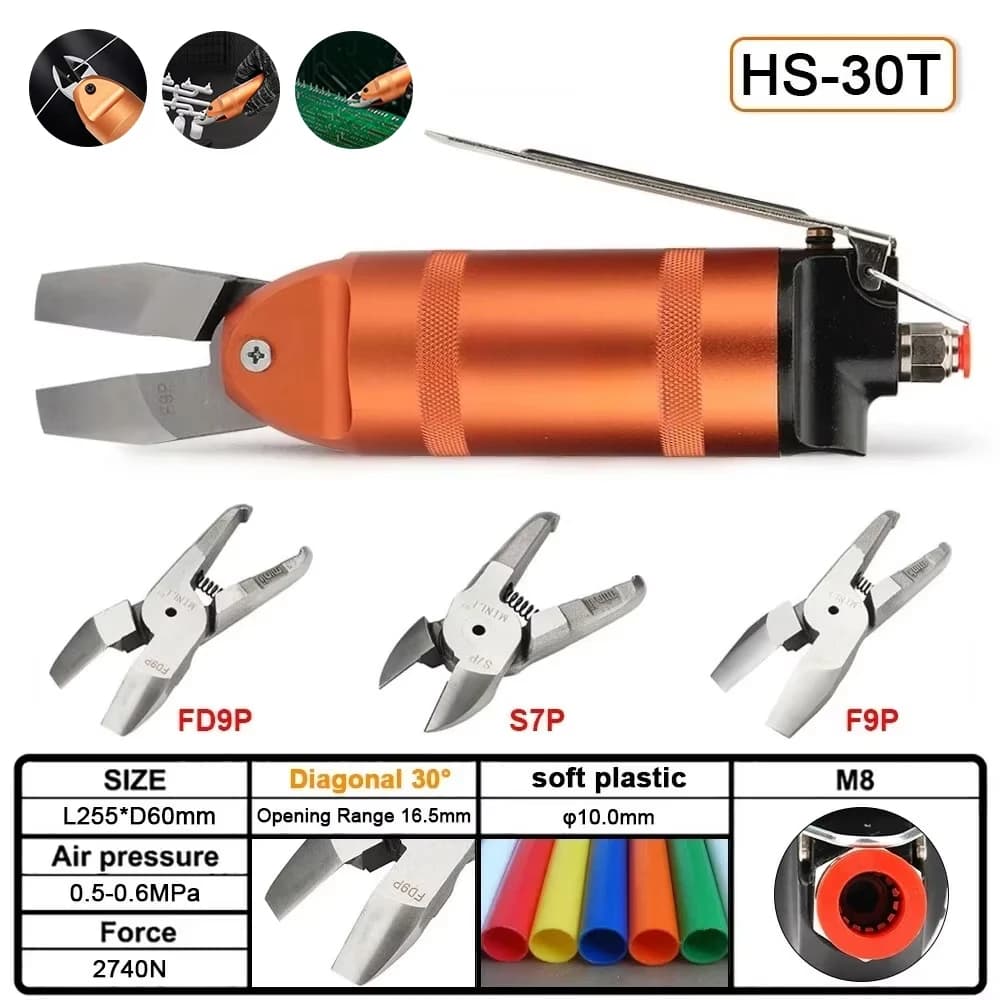 Testa di taglio per cesoie pneumatiche HS-30, pinza a crimpare, parte di ricambio per terminali S7P ZS7P FD9 FD9P, lama di taglio