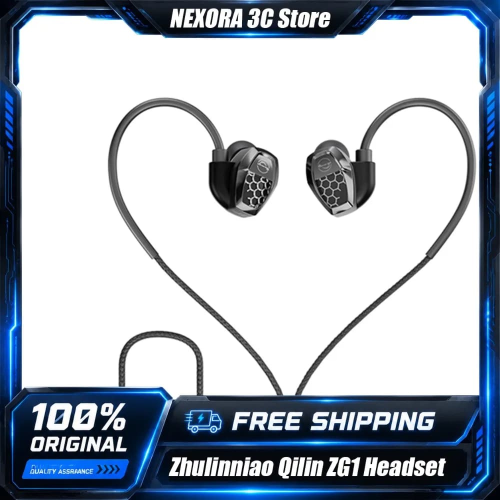 Zhulinniao Qilin ZG1 Gaming Headset Wired RGB HiFi Headphone 3D Surround Sound Noise Canceling Mic USB 3.5mm for PS5 PC Xbox