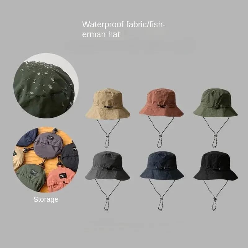 Cappello da pescatore impermeabile donna Summer Sun protezione anti-uv campeggio escursionismo cappellini da alpinismo cappello da pescatore Panama da uomo all'aperto