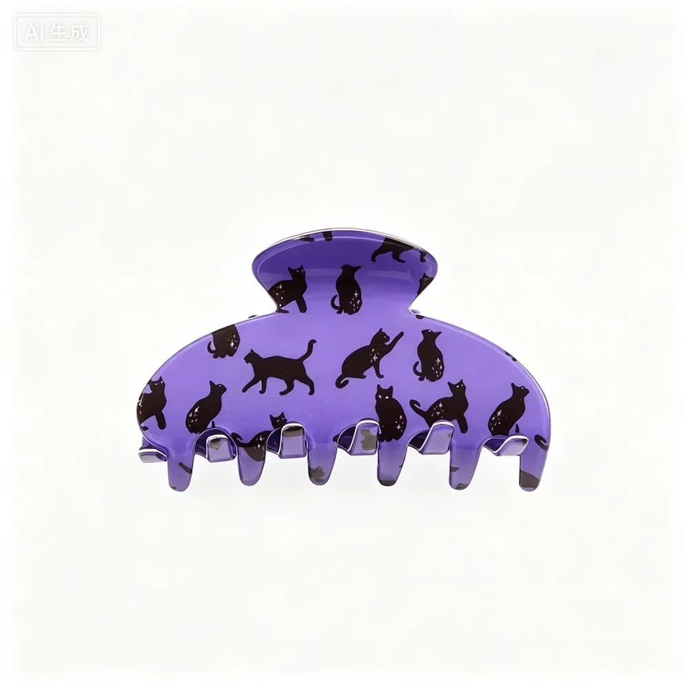 PVC Halloween Hair Claw Spider Magic Hat Pumpki Hair Clip Cartoon Witch Hat Acrylic Ghost Hairpin Fashion Lovers