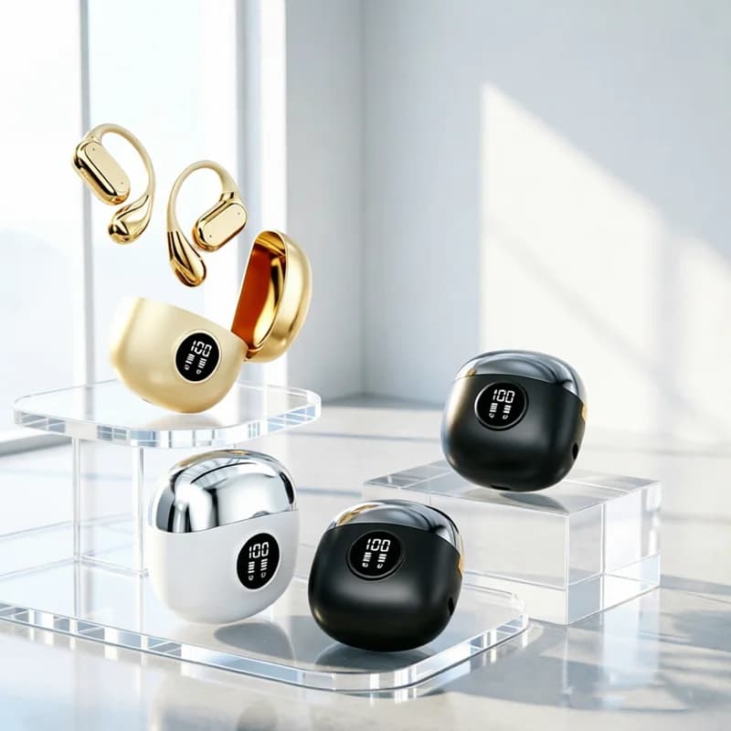 New TWS clip-on sports headphones fasion comfortable headset music deep bass hanging Earbuds for all smartphones