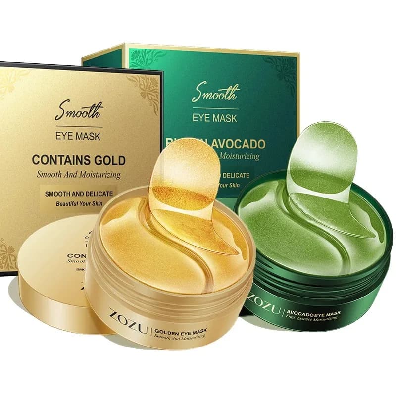 60 pcs/120 pcs Avocado Collagen Golden Mask For Eyes Anti Dark Circles Removal Handbags for Hydrating Eyes Skin Care