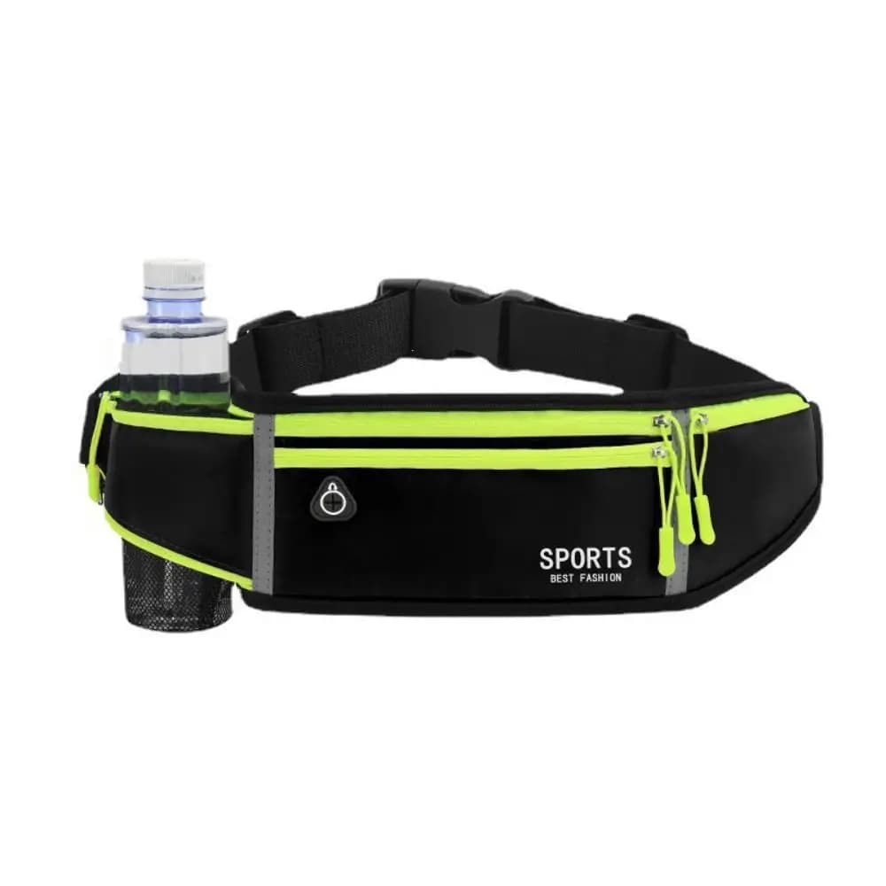 Waterproof Running Waist Bag Lightweight Adjustable Running Belt Pouch Reflective Strip Invisible Marathon Jogging Bag