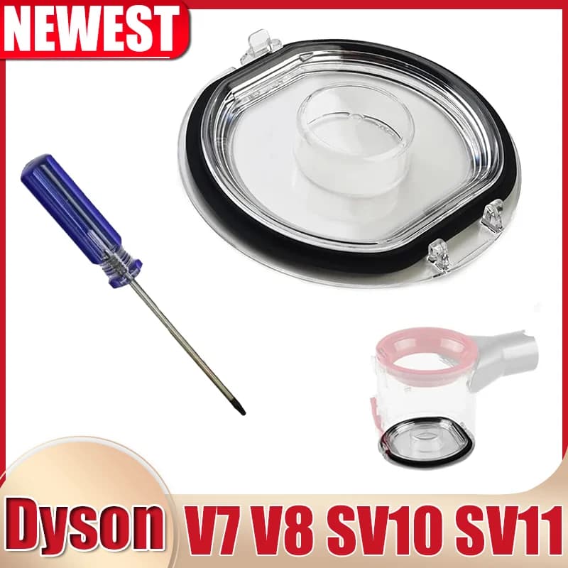 Dust Container Cover Bucket Floor Cover and seal ring for replacement of vacuum dust cup Dyson V7 V8 SV10 SV11